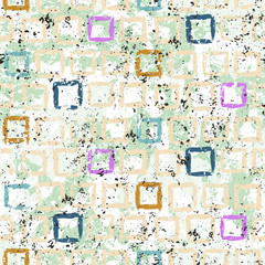 Vector grunge geometric texture with paint