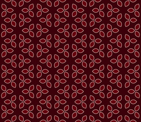 Burgundy seamless vector flower petals pattern - 199982159