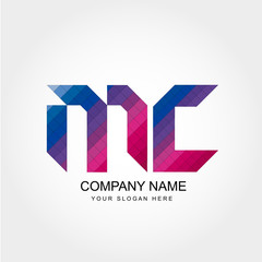 MC Letter Logo Design