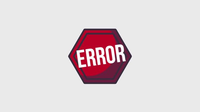 404 error page site warning barrier alert animation hd