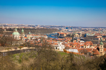 Obraz premium View of Old Town of Prague in sunny day, Czech Republic