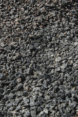 crushed stone, background close-up