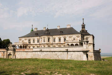 Fototapeta na wymiar Old Pidhirtsi Castle in sunny day, Lviv region