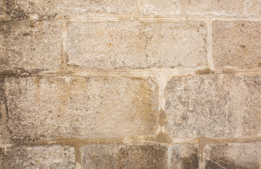 Stone wall with plaster