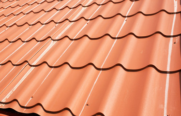 Closeup shot of roof shingles texture