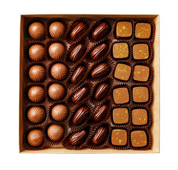 Candy handmade in a box