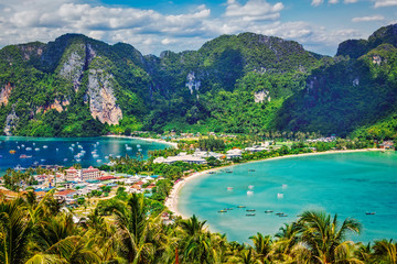 Green tropical island 