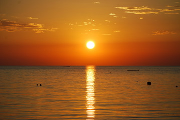 Sonnenuntergang am Meer