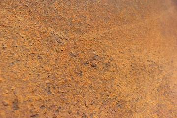 rust metal rusted surface corrosion deformation red plaster wall floor closeup background for decor...