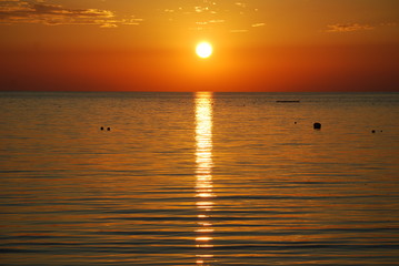 Sonnenuntergang am Meer