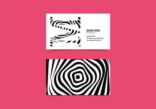 Monogrammed Business Card Set