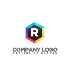 R LOGO MODERN TEMPLATE