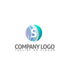 S LOGO MODERN TEMPLATE