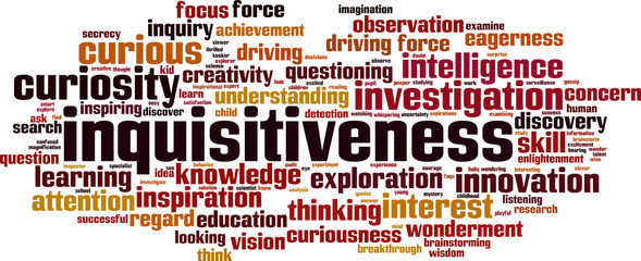 Inquisitiveness word cloud