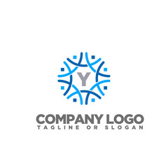 Y LOGO MODERN TEMPLATE