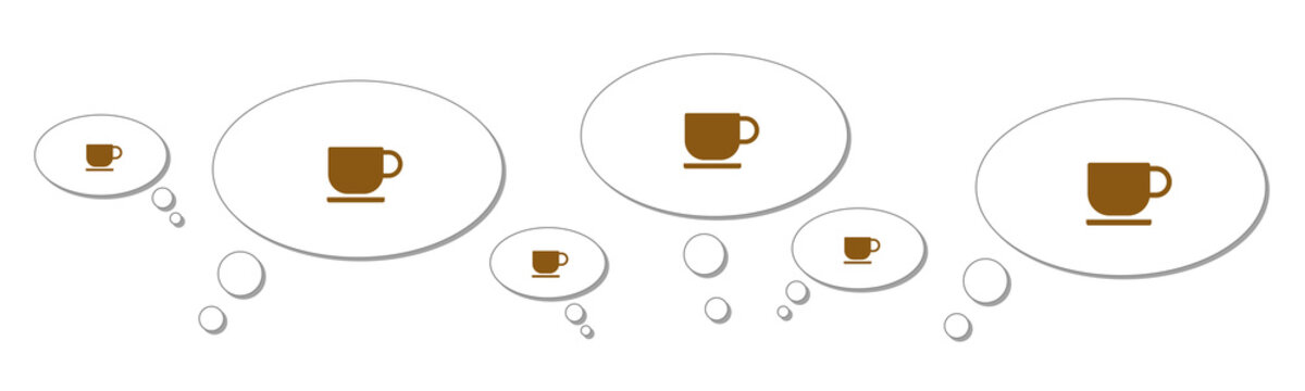 Gedankenblasen - Kaffee