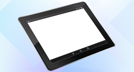 Tablet realistic 3d computer. To present your application and web - site. Create your design. Web design and application design