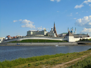 Kazan Kremlin view from the Kirov dam