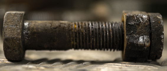Rusted Bolt from a Tank