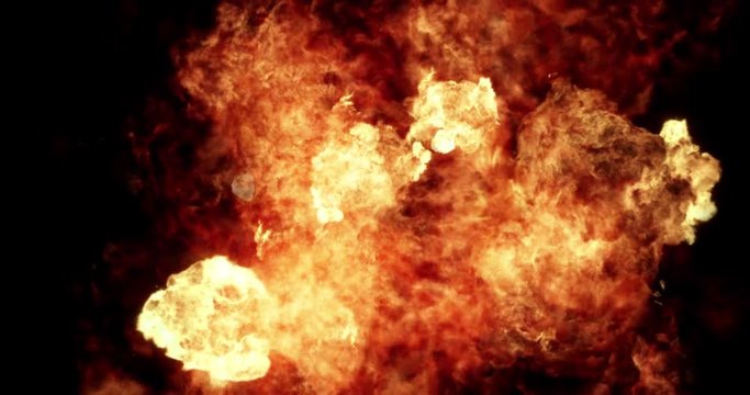 Realistic 4K Explosion and Blasts. VFX element.