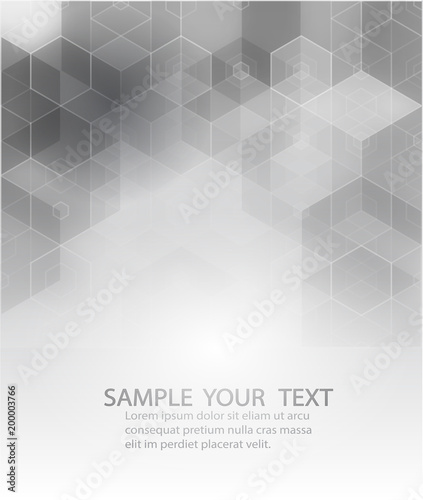 Vector Abstract 3d Hexagonal Background With Hexagon
