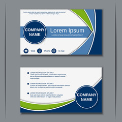 Obraz premium Business visiting card vector design template 