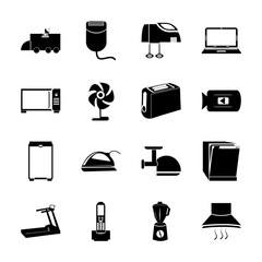 icon Electronic with machine, dirty, appliance, athletic and plate