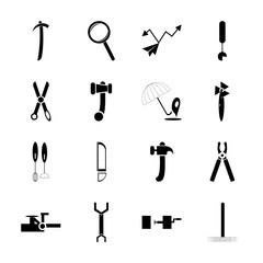 Obraz premium Instruments And Tools with mark, ventilator and bilding