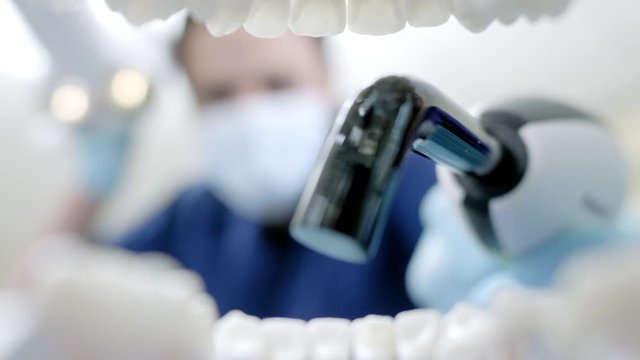 Man dentist working in private practice.