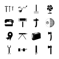 Fototapeta premium Instruments And Tools with mark, single and building