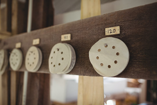 Surf ornaments on a wall