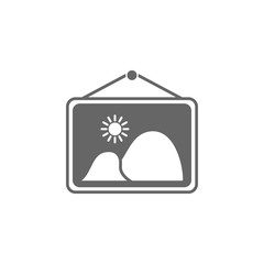 Wall picture icon. Simple element illustration. Wall picture symbol design template. Can be used for web and mobile