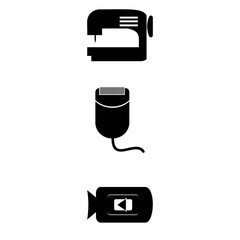 Electronic with textile, sewing machine and beatiful