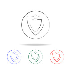 logo shield icon icon. Elements of cyber security multi colored icons. Premium quality graphic design icon. Simple icon for websites, web design, mobile app, info graphics