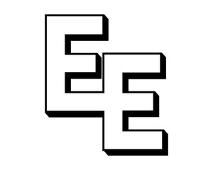 Obraz premium initial letter typography typeset logotype alphabet font image vector icon logo