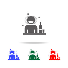Drunk Man Icon. Elements of disco and night life multi colored icons. Premium quality graphic design icon. Simple icon for websites, web design, mobile app, info graphics