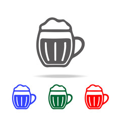 glass of beer Icon. Elements of disco and night life multi colored icons. Premium quality graphic design icon. Simple icon for websites, web design, mobile app, info graphics