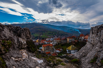 Fototapeta na wymiar View to the city of Travnik