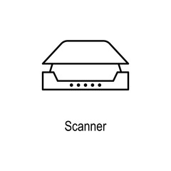 PC scanner icon. Element of computer part for mobile concept and web apps. Thin line  icon for website design and development, app development. Premium icon