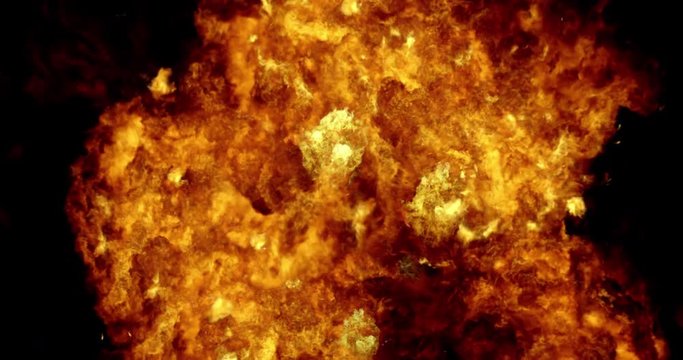 Realistic 4K Explosion and Blasts. VFX element.