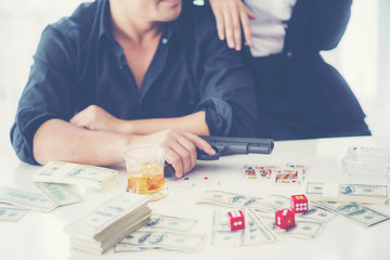 Gambling business concept