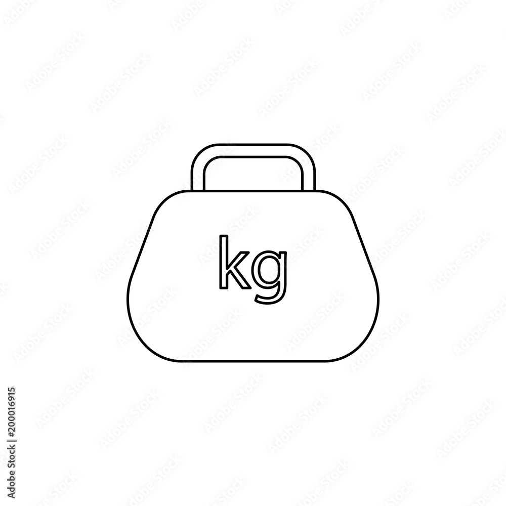Poster cargo icon. element of measuring instruments for mobile concept and web apps. thin line icon for web