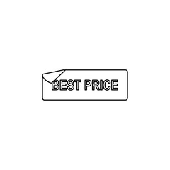 best word sticker icon. Element of sale signs for mobile concept and web apps. Thin line  icon for website design and development, app development. Premium icon