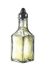 Hand drawn vinegar dispenser