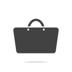 Handbag icon vector isolated