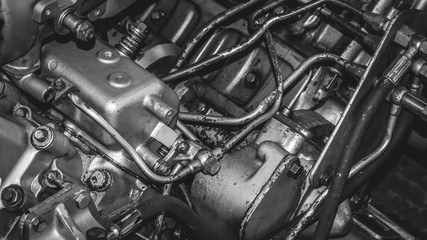 machine closeup detail. industrial and mechanical background