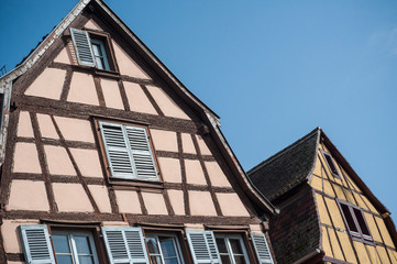 Fototapeta na wymiar retail of typical architecture in Colmar - France