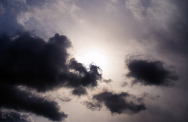 空　雲　夕暮れ　素材