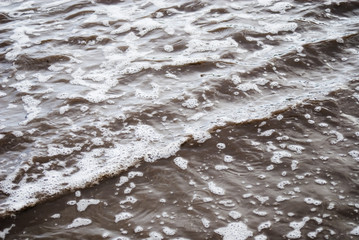 水たまり　泡　素材