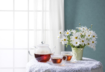 ブルーの壁の部屋